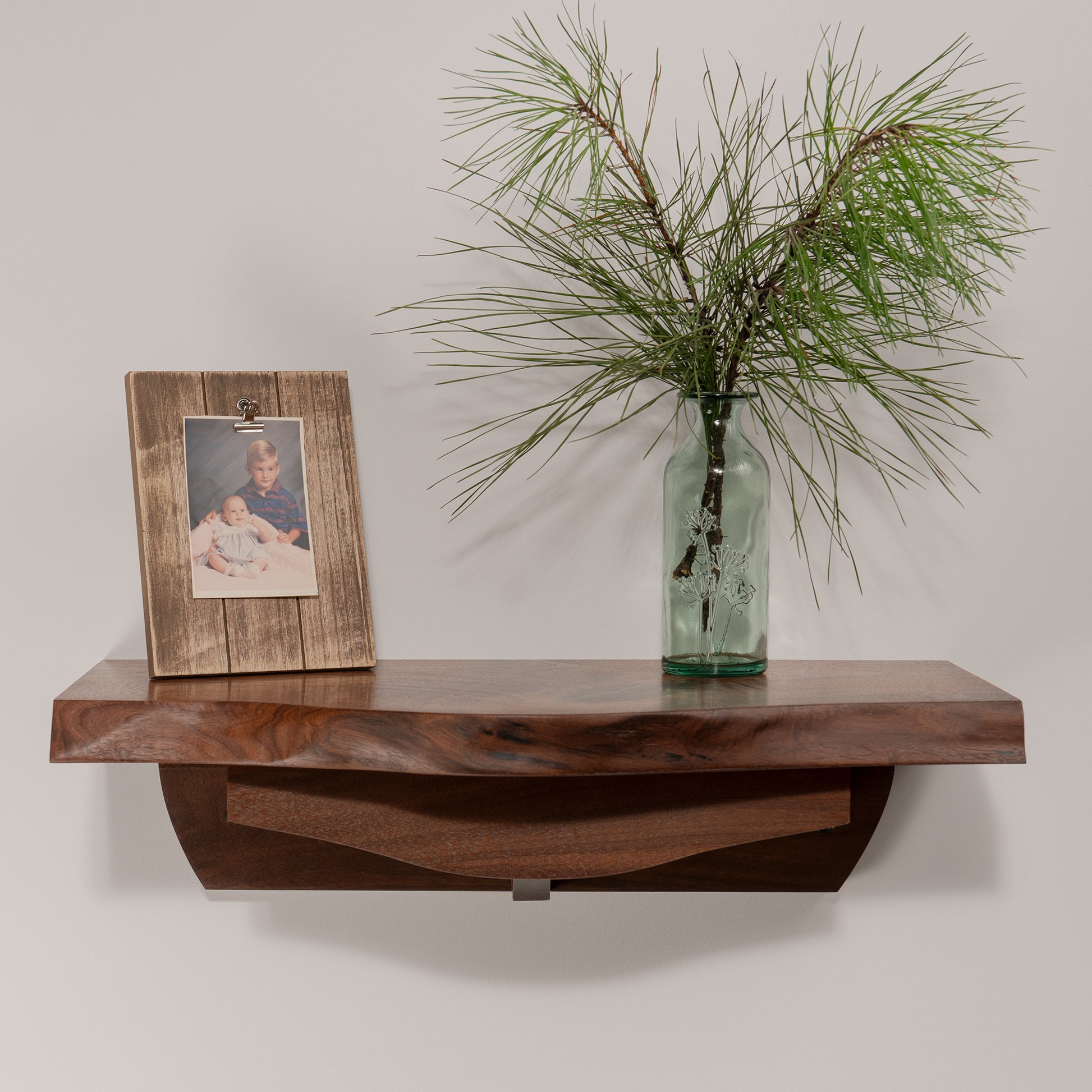 Heart of Gold - a live edge walnut floating table 