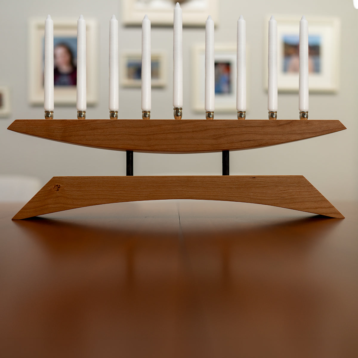 Modern Handmade Menorah: East of the Sun
