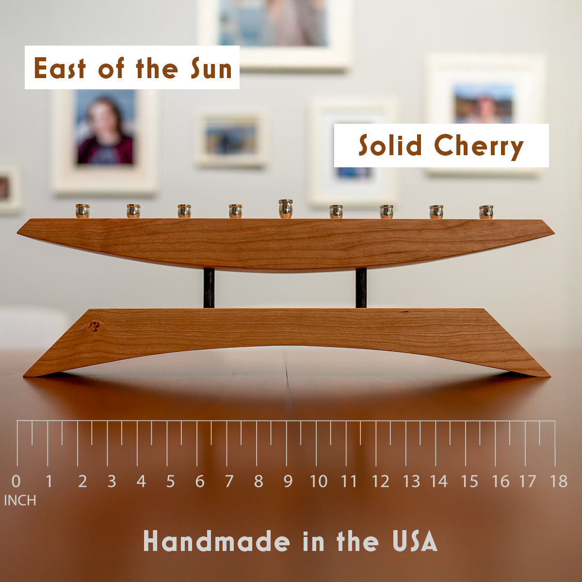 Modern Handmade Menorah: East of the Sun