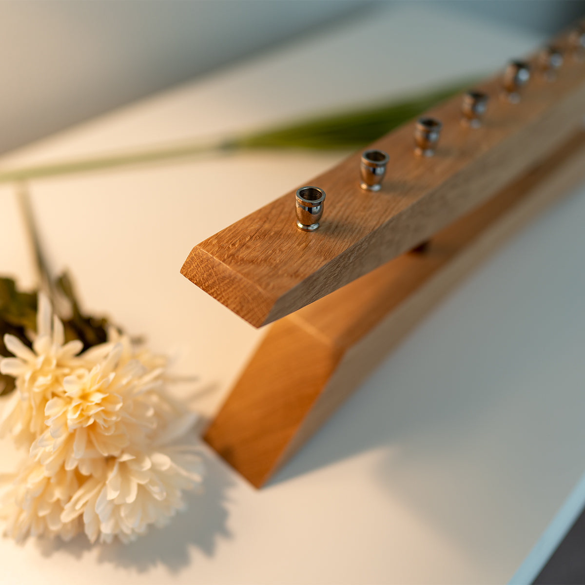 Modern Handmade Menorah: East of the Sun