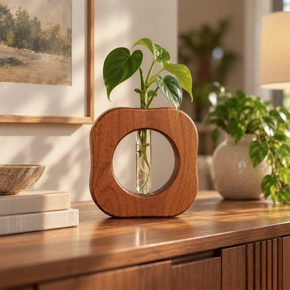 cherry propagation vase with a glass tube 