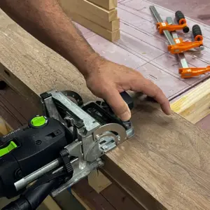 loose tenon joinery hold each piece to its sister.