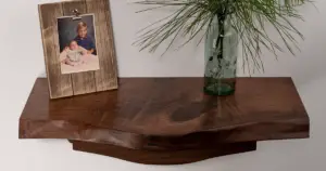 Small floating console table