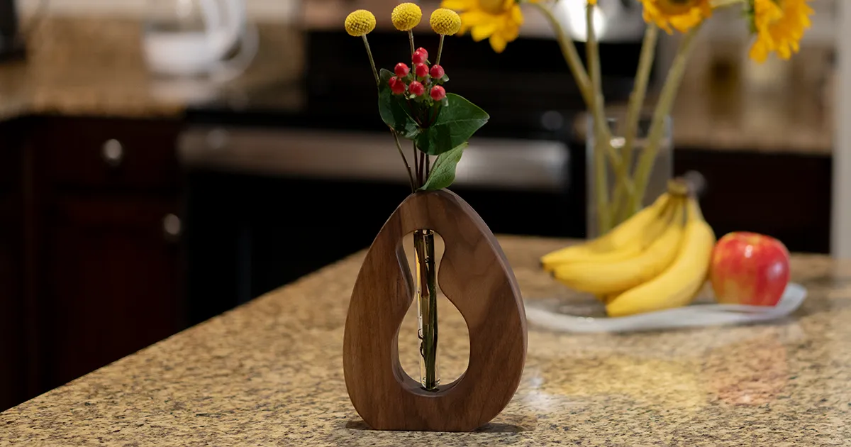Daydream Believer - Large Walnut propagation vase