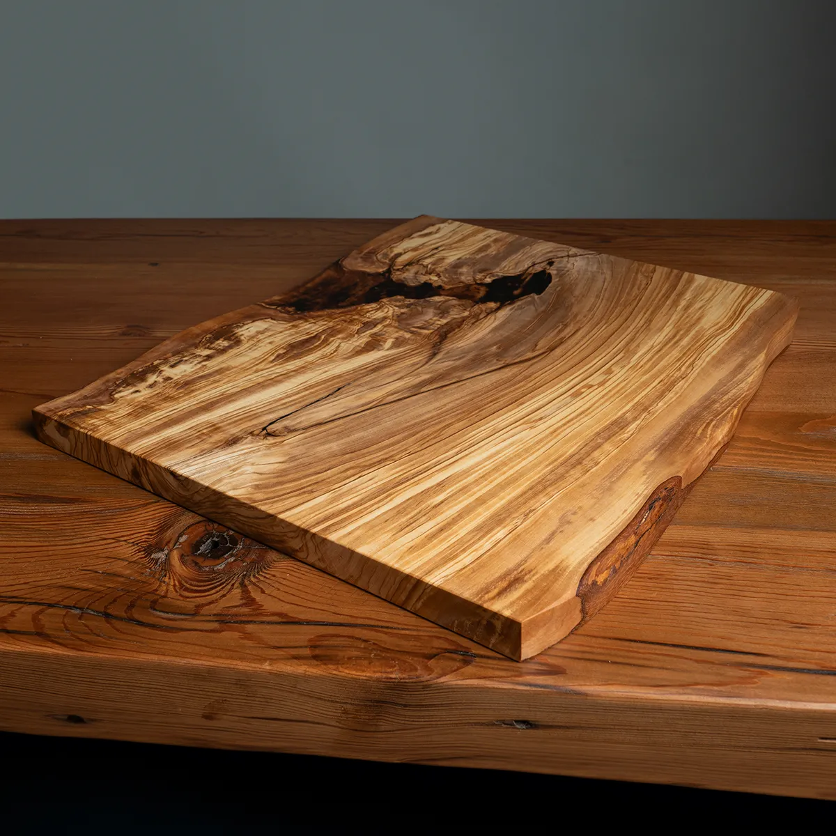 Olive wood charcuterie board